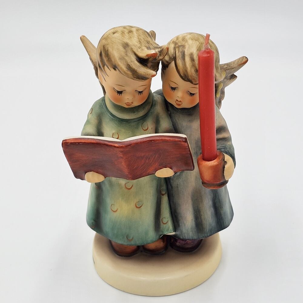 Vintage Hummel Goebel #193 Angel Duet Figurine Candle Holder TMK-6 IOB